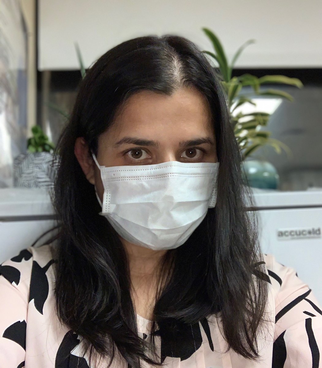 This is Bhumika Patel, Respiratory Care Supervisor @NYPQueens she says, "I wear a mask to protect myself, my family, my patient's and my community" #MaskUp <a href="/nyphospital/">NewYork-Presbyterian</a> #ProudRT