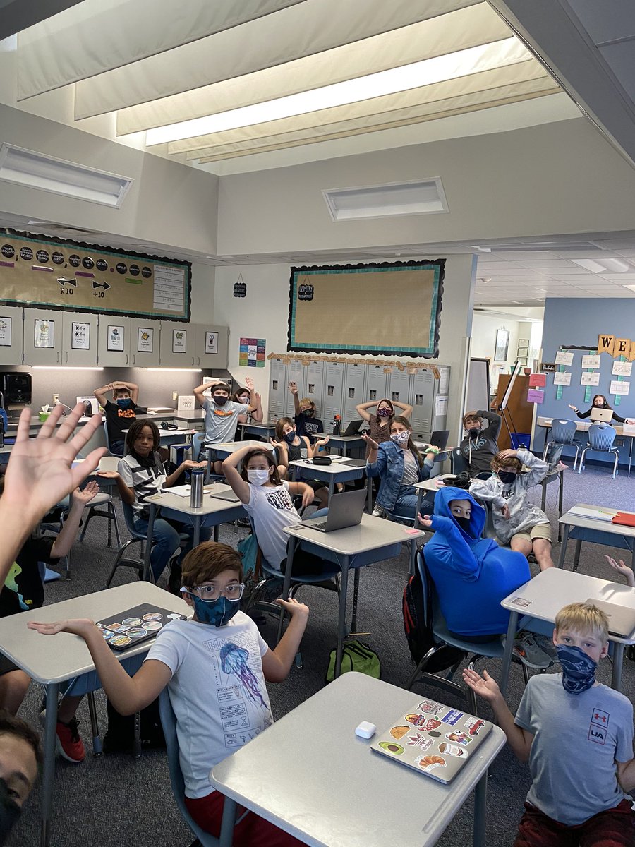 Using our TPR strategy to show what decision we predict a character will make in our novel. Hand on head, one hand up, or 🤷🏼‍♀️ if you’re conflicted or unsure. #shelteredinstruction #fierce5th #Walstars #myMISD <a href="/NYA2017MISD/">Nicole Alvarez</a>