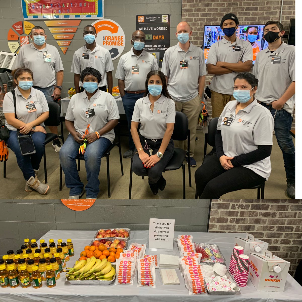 Thank you to our MET Team your awesome partnership with our store!! MET Team bought the whole store associates Breakfast today to show appreciation! @ChicoEvansHD <a href="/kattyniner/">kathy</a> <a href="/dow_georgette/">MET_D34_DOW_HD</a> <a href="/ZenasRainey/">Zenas Rainey</a> <a href="/bluesurf57/">Susan Paquette</a> <a href="/postivevibes333/">Lorie Smith 😀</a> <a href="/Johnweissbrod/">John</a> #oneteam #OneHomeDepot #MET2020