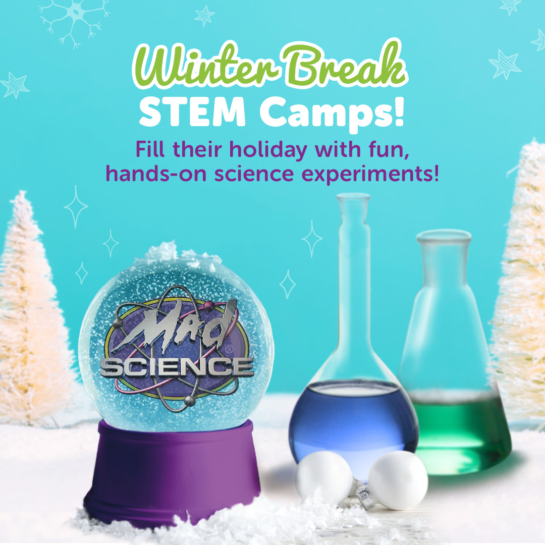 Madsciencehk's tweet photo. Mad Science Winter Break Camps! Virtual or In-Person in Burlington. Join in the fun this December! #winter #camps #kids #ScienceMatters https://t.co/w9xcbKHBcB