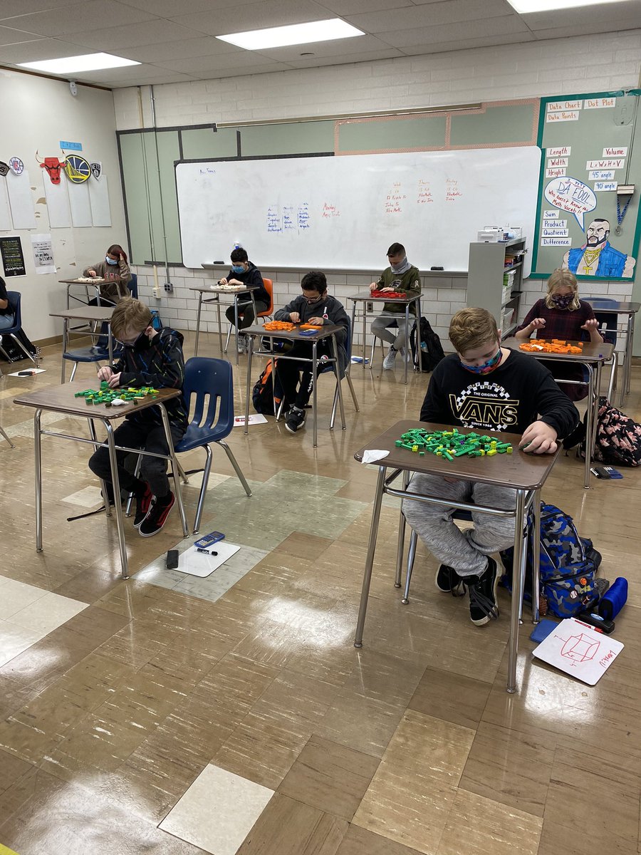 ccorey223's tweet image. They can’t work in groups but when their teacher is a giant child he has enough @LEGO_Group for everyone to have their own. It’s good to be back even if it may not last. #volume #rectangularprisms LxWxH ✅