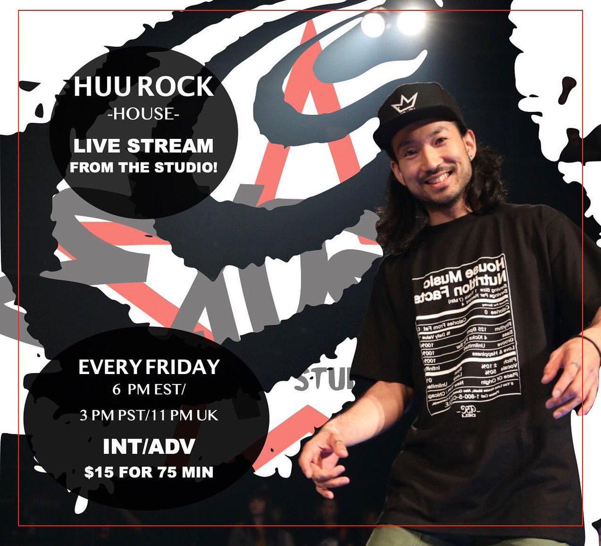 Tomorrow 🔥🔥
✨House (Int/Adv)✨
With Amazing <a href="/huurock/">Huu Rock</a> !!! Every Friday
Time: 6pm EST!
.

expg-ny.com/schedule

.
#newyork #huurock ##onlineclasses #danceclasses #livestreamclasses #expg #expgny #expgbyldh #dancers #house #housedance #housedancer