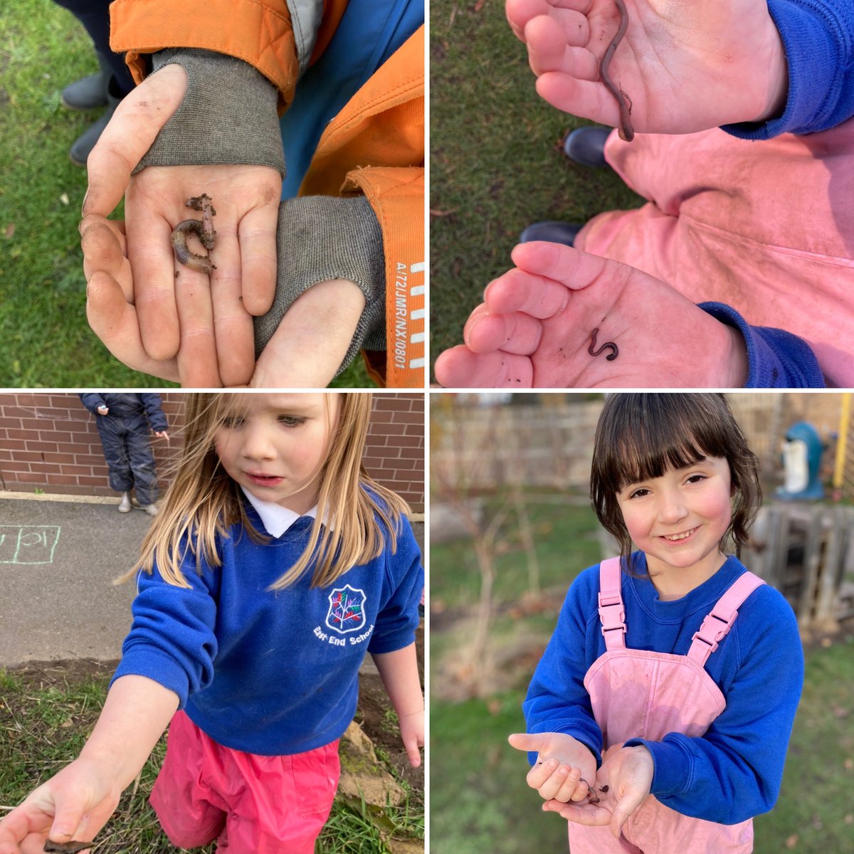 And it would be an outdoor session without some trails, treasure leaves & wiggly worms! #lovingnature #naturestreasures #nofear #inquisitiveminds @canigoandplay @UpstartScot @wildthingsUK