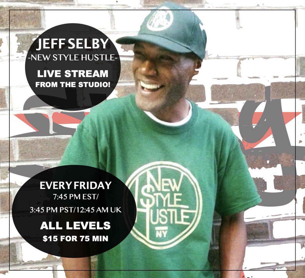 FRIDAY New Style Hustle w/ @jeff_newstylehustle 🔥 Register NOW for class tomorrow starting at 7:45pm (EST) 

expg-ny.com/schedule

#expg #expgny #expgnyc #nyc #dancestudio #onlinedanceclass #nycdance #newstylehustle #jeffselby