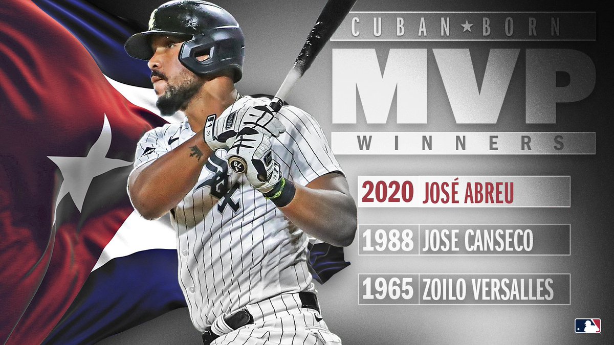 MLB Stats on X: José Abreu is just the 3rd Cuban-born player to win MVP.   / X