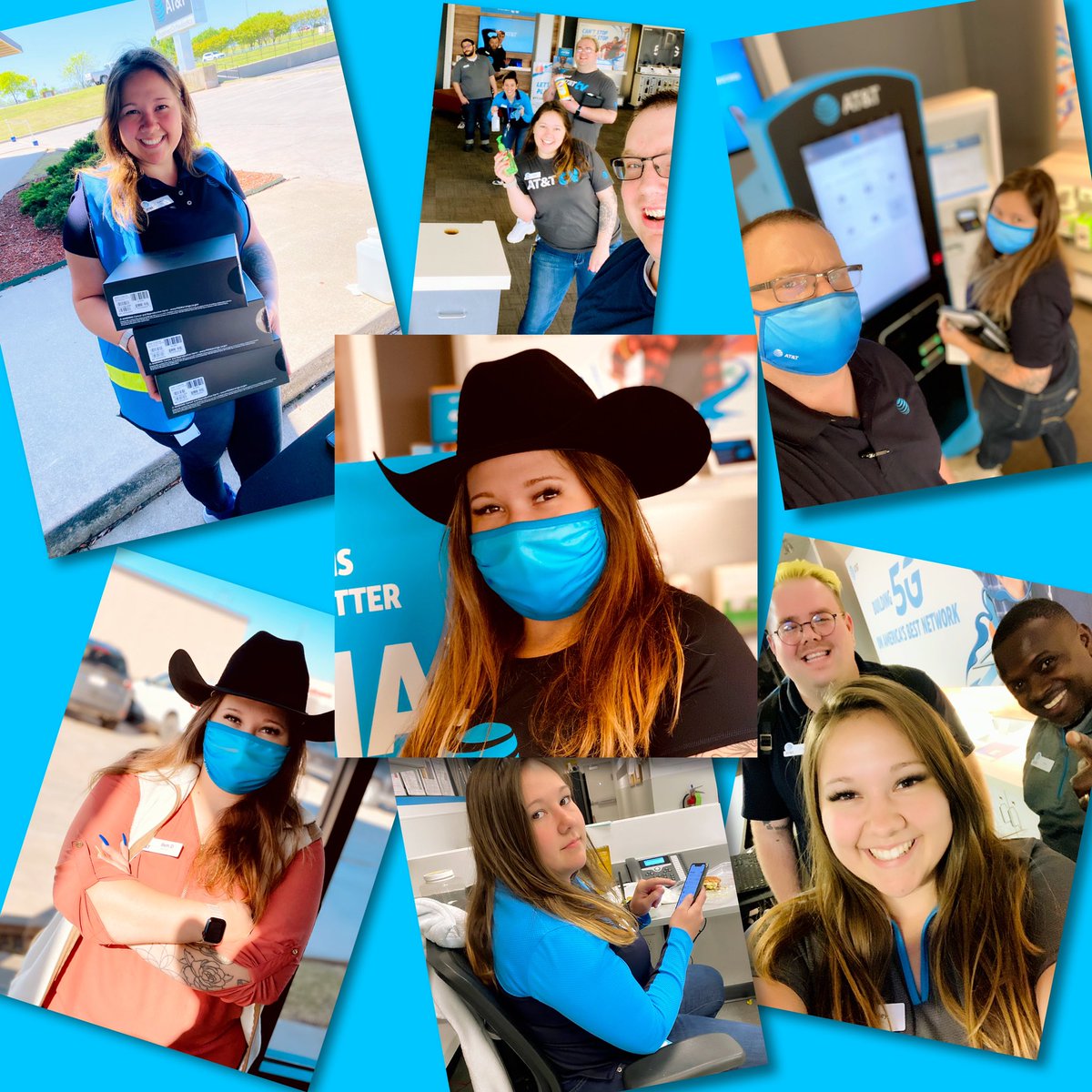 Y’ALL 👂🆙! Check out the new 👸 of the #RedDirtExperts! 

RSC-MO➡️✈️ASM-OK🔀🚙RSM-Shawnee🇺🇸🤠 

You told me 1 yr, you did it. Proud of the leader you’ve become, keep yee-haw’in that crew all the way to the top! Happy to hang my hat on this ☝️#LifeAtATT <a href="/ATT/">AT&T</a>