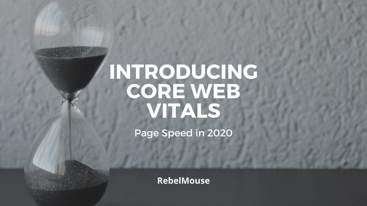 Google's announcement of Core Web Vitals was a wakeup to publishers this year about the importance of page speed. ⏳ Now, Core Web Vitals will play an important role in Google's page experience signals.

Get your site ready for 2021: rbl.ms/32bPYTx #siteperformance