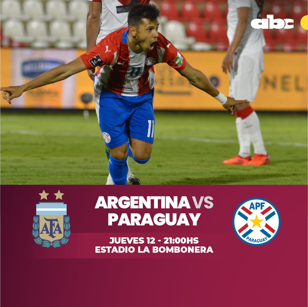 ¡En modo #Albirroja!

¡Paraguay va por su segunda victoria en las #Eliminatorias en su visita a la Bombonera para enfrentar a Argentina! ⚽️🇦🇷🇵🇾

#ABCDeportes