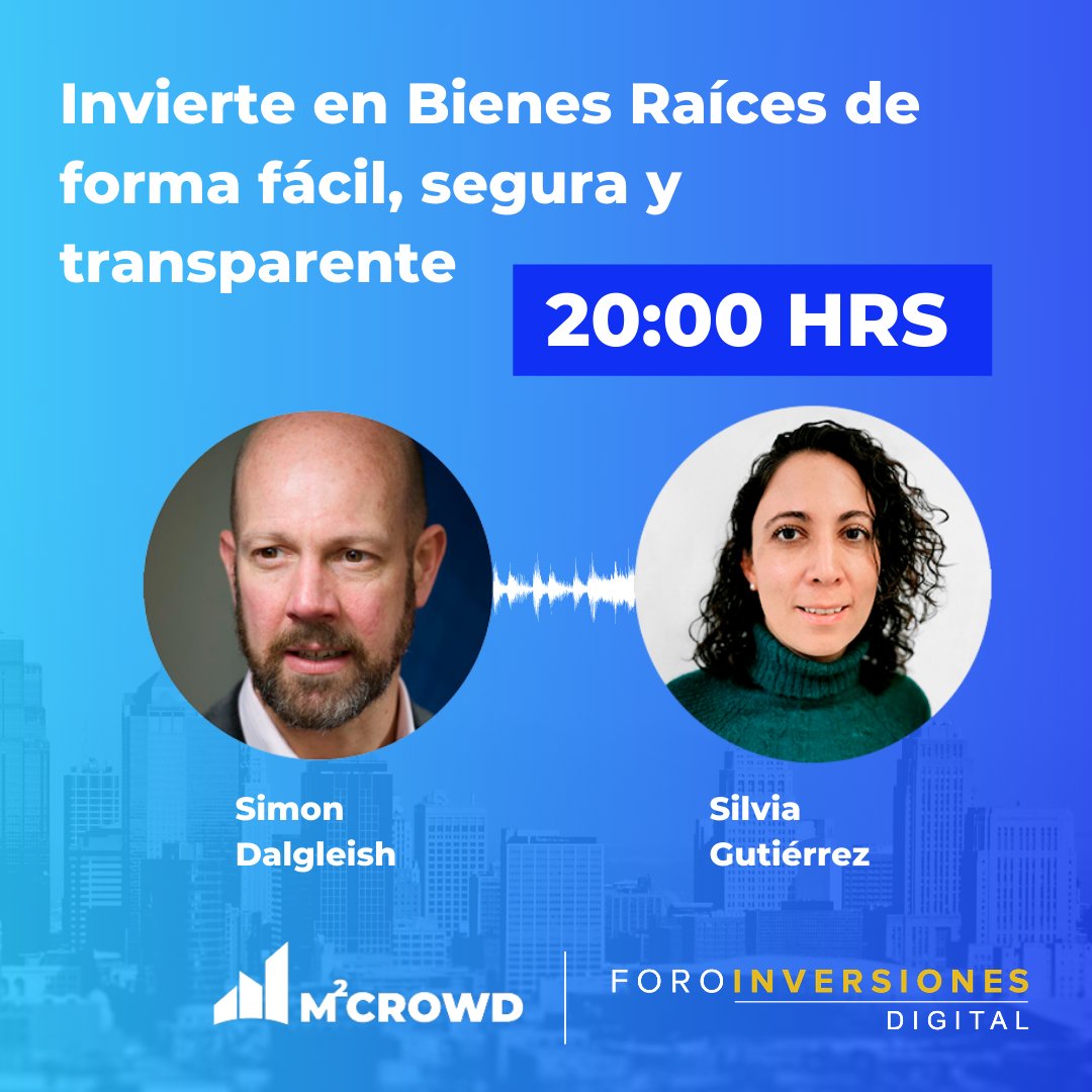 m2crowd's tweet photo. Ya casi empezamos la ponencia en el #ForoInversiones 2020
El registro es gratis en https://t.co/i9fakz7AMx
¡No se lo pierdan! https://t.co/J3TVIE0vHc
