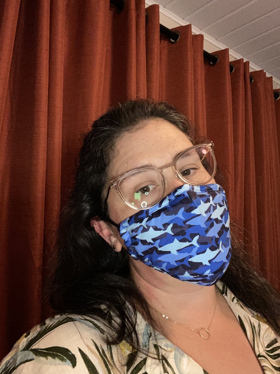 slpdot's tweet photo. I don’t need my mask at home but this one is too cute not to share. #finfest2020 ⁦@JaxSpeechHear⁩ https://t.co/SqoCjQOPSs