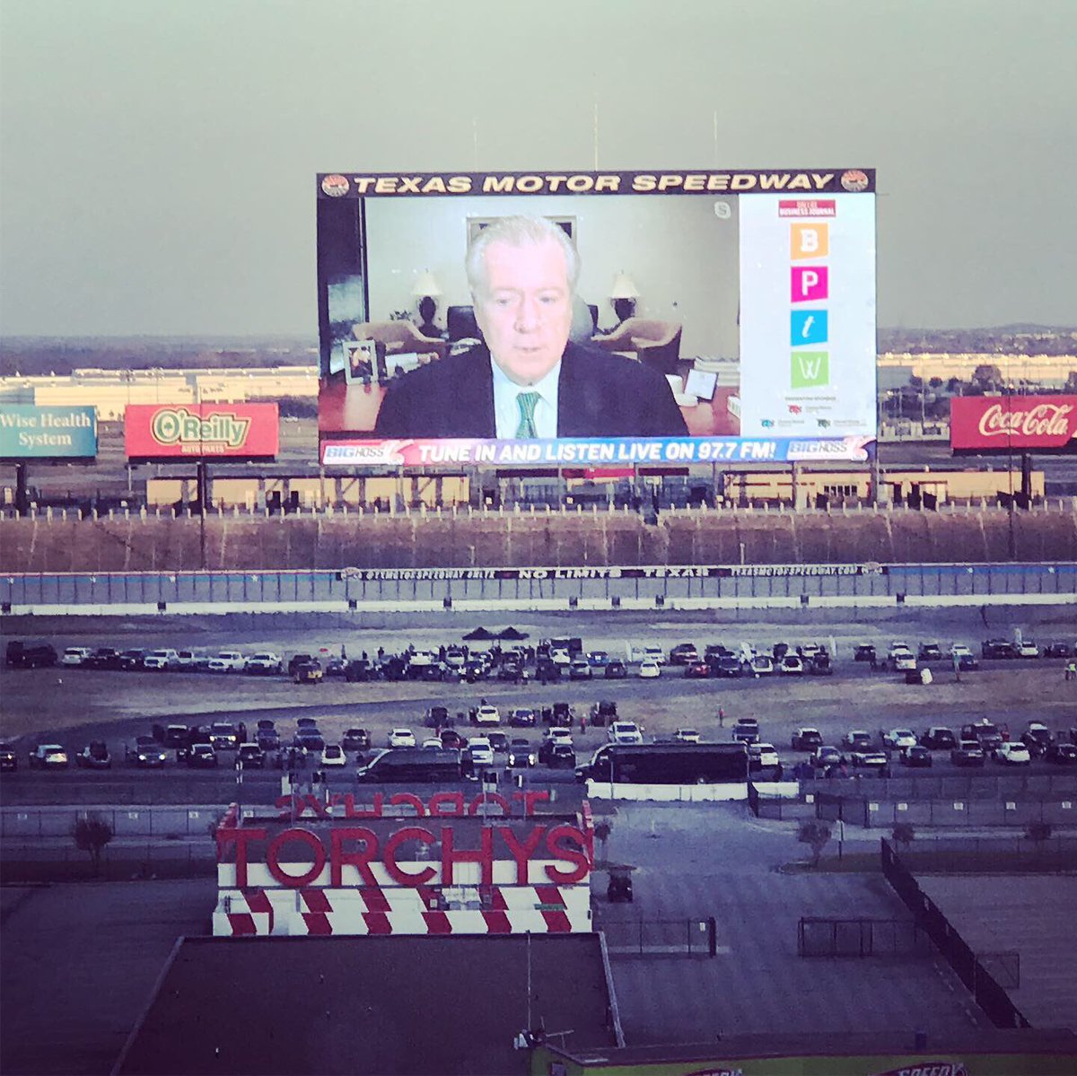 RobschneiderDFW's tweet photo. Drive-in celebration for our Best Places to Work for the Dallas Business Journal. We are celebrating the 100 Best Places to Work in North Texas at @TXMotorSpeedway ! #dfwworks https://t.co/yDMYQfOtAp
