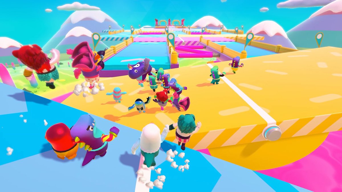 Vison Cont.Finally, to support visually impaired players, try to make your game’s elements distinguishable. Outlining interactive elements (Ex:  @dungeonsgame), making elements larger on-screen (Ex: Hollow Knight), or a high contrast game palette (Ex:  @FallGuysGame).11/16