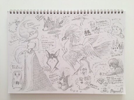 スケッチブックの中身 色々ストーリー考えてたなぁ イラスト スケッチブック Toshimaruの漫画