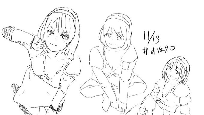 ブーツの焦げ茶色で境目見えなくて輪郭取るの難しい。顔の有無で完成度段違いなのでせめてそこまでは間に合わせるように次からは工夫する。#おはクロ 