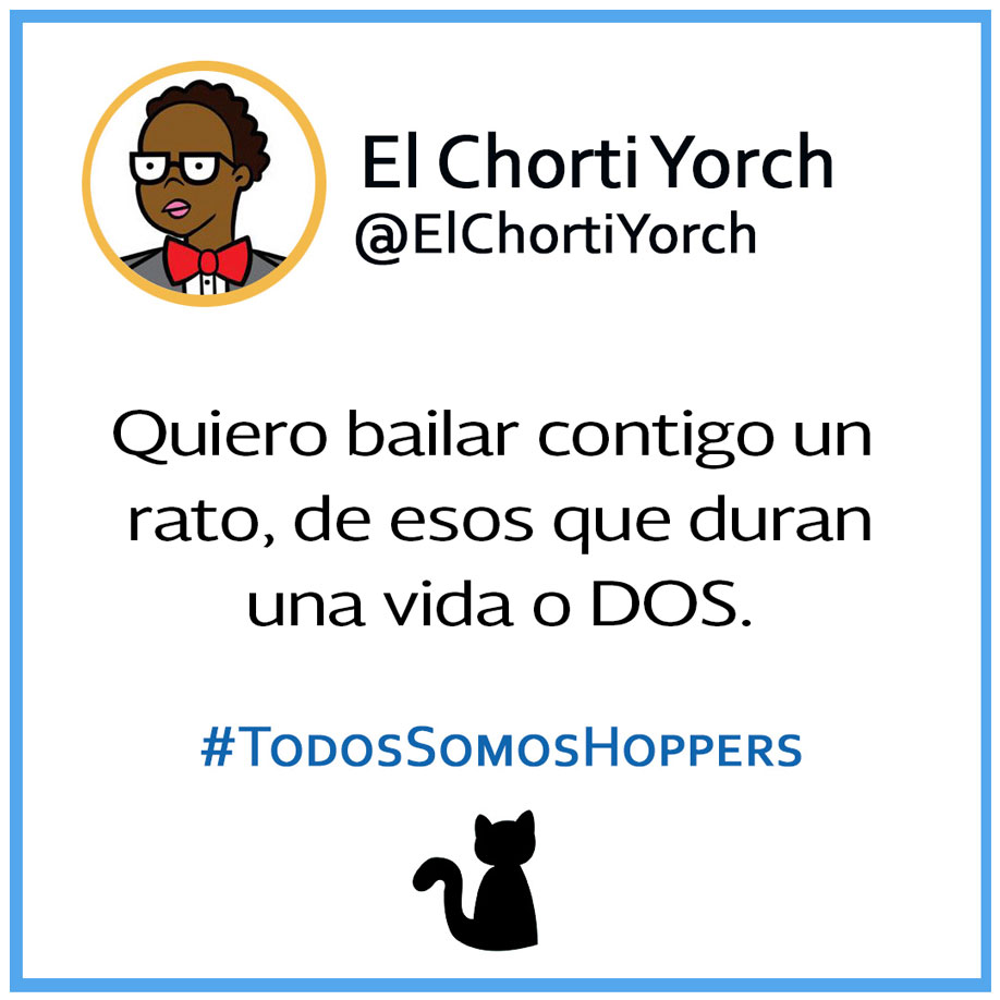 ElChortiYorch's tweet photo. Hay un deseo que tengo claro para esta noche...

Feliz inicio de año para todos, que el 2021 traiga más swing a nuestras vidas.

#todossomoshoppers
#elchortiyorch https://t.co/QwMHoUyyBc