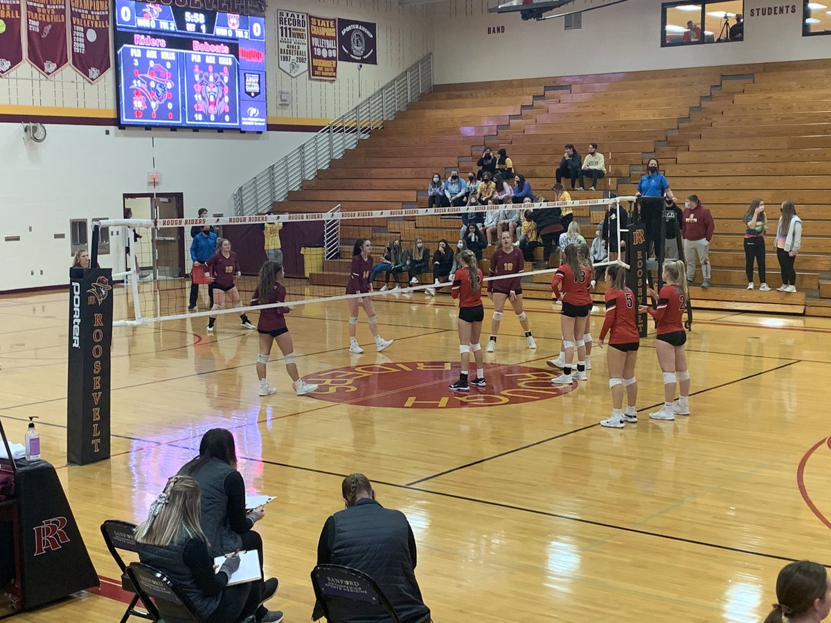 Bobcatath1's tweet photo. Bobcats Volleyball. Go luck to the Bobcat Volleyball team as they take on the SF Roosevelt Rough Riders in the SoDak16 match. Go Bobcats! https://t.co/6yzNbNLq3c