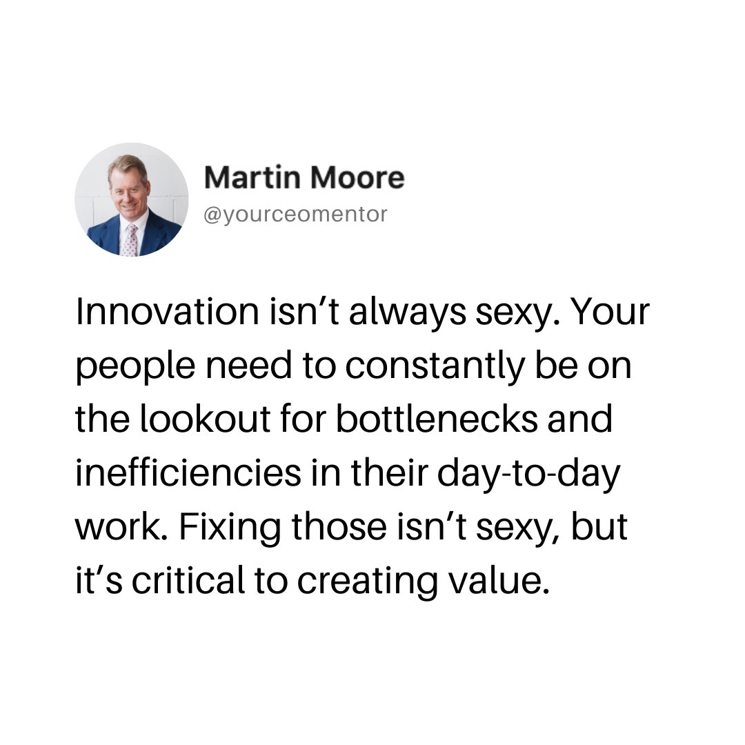 In this week’s podcast episode, I talk about the value opportunity available if every individual has a continuous improvement mindset!
