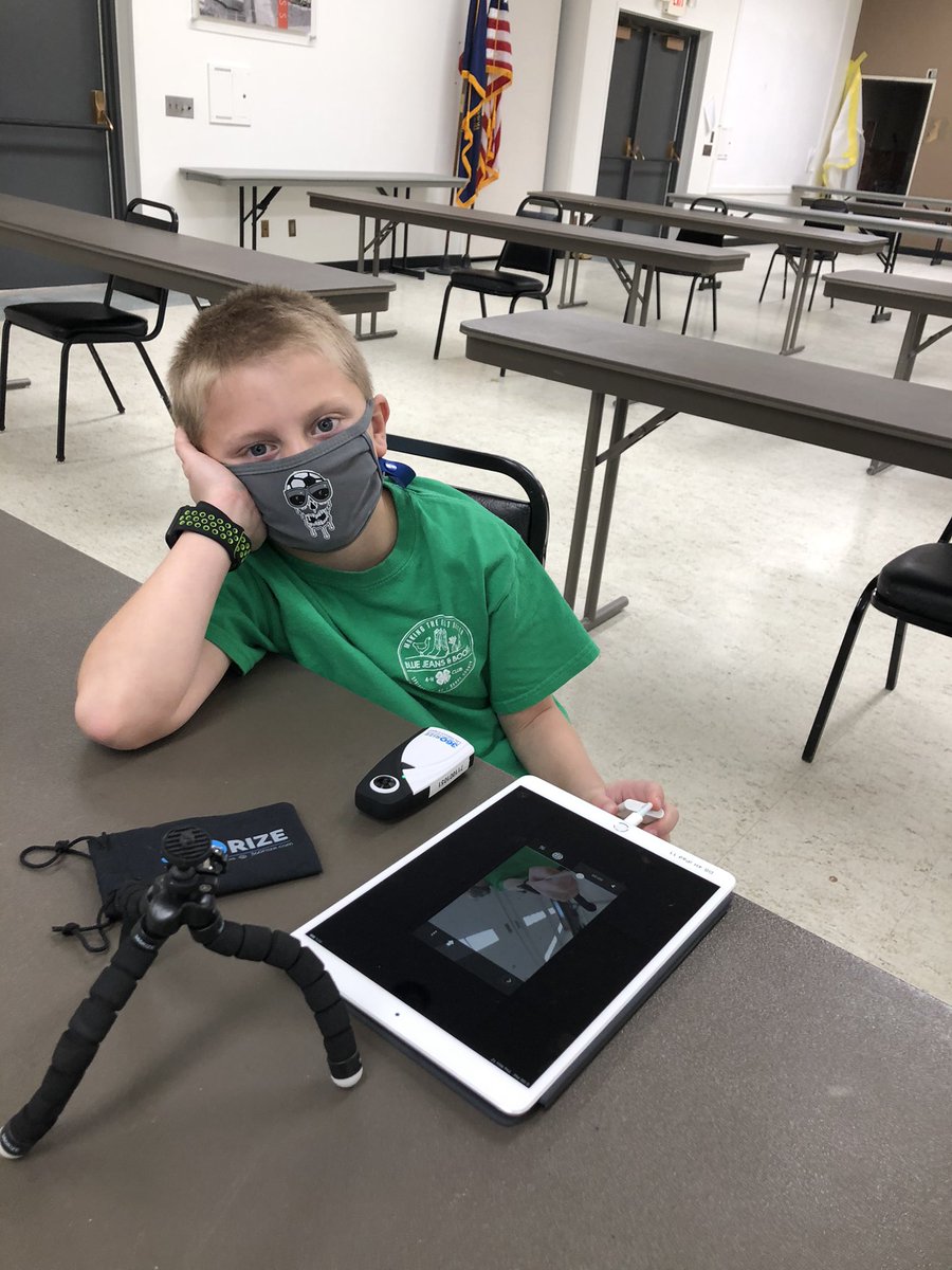 Making a movie! We are learning how to shoot, edit and produce videos with a green screen! 🍀🎬🎥🎞  #Nebraska4H #douglassarpy4H