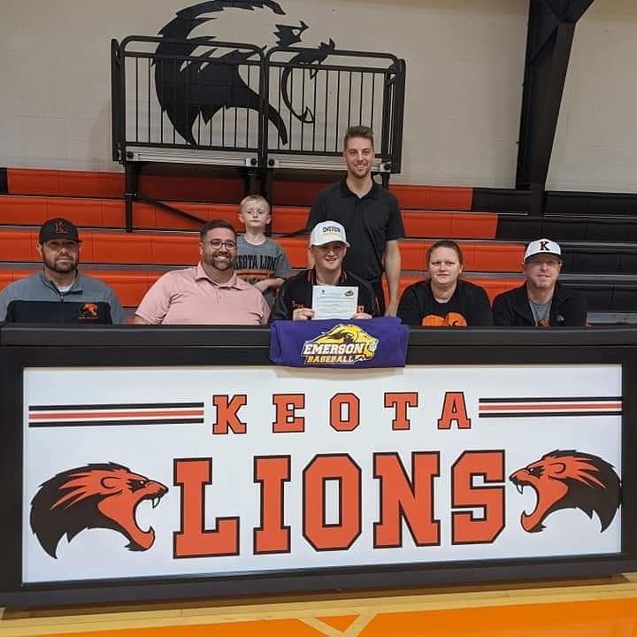 Blessed to say I have signed to play baseball for <a href="/ECBaseballLions/">Emerson Baseball</a> . Can't wait to see what the future holds for me. Go Lions!!!💜💛