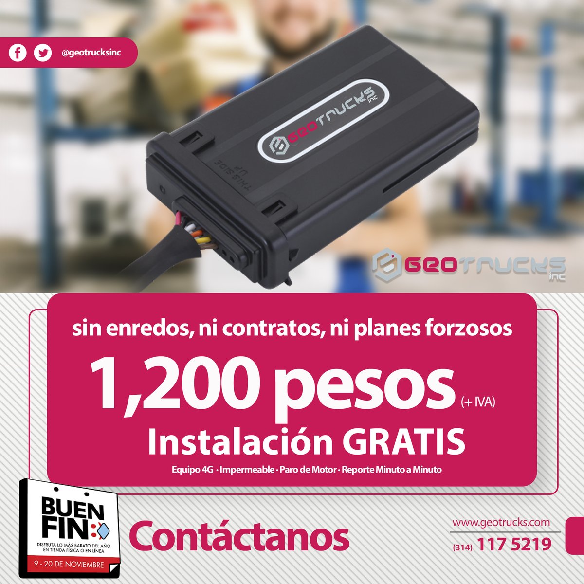 geotrucksinc's tweet photo. #GPS #RastreoSatelital #BuenFin2020 https://t.co/oEqTzWrfpf