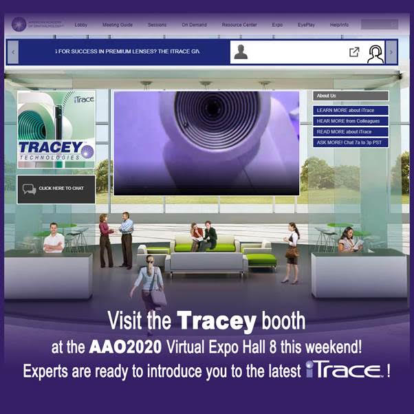 The AAO Virtual Meeting starts TOMORROW!

Tracey Technologies will have a virtual booth with people standing by online to answer any questions that you may have. 

See you there!
<a href="/aao_ophth/">AAO</a>