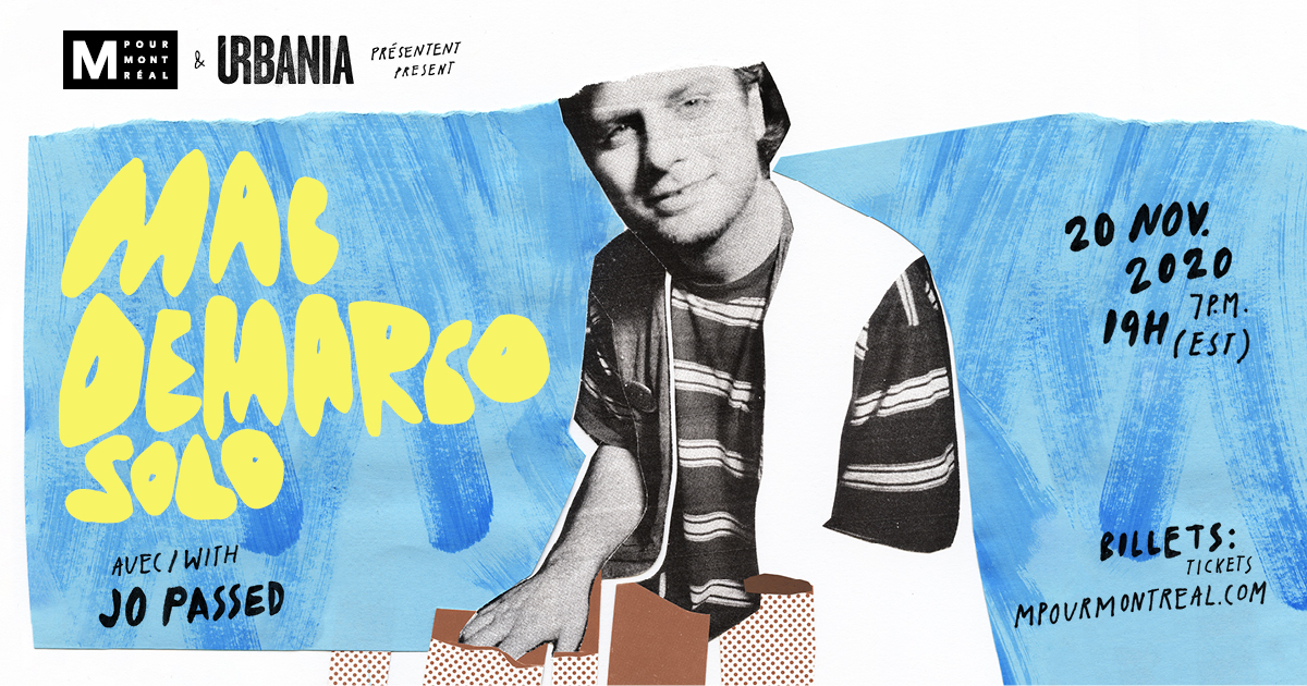 Do206's tweet photo. Need a Mac DeMarco and @jopassed fix? @mformontreal is giving you the opportunity to catch an exclusive virtual performance! Reserve your spot and enter to win. #mpourmtl #mformtl https://t.co/YaIZ092hIY https://t.co/l6CSYBJ3vi