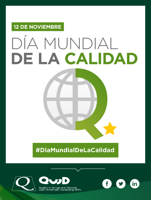 QUIDLATAM's tweet photo. > 12 de Noviembre - Día Mundial de la Calidad 🌐✅
La calidad como una disciplina fundamental que asegura la competitividad de las organizaciones y la prosperidad de los países.
#diamundialdelacalidad #calidad #quality #dmcalidad2020 #DMC2020 https://t.co/zLqWNQ1X7g