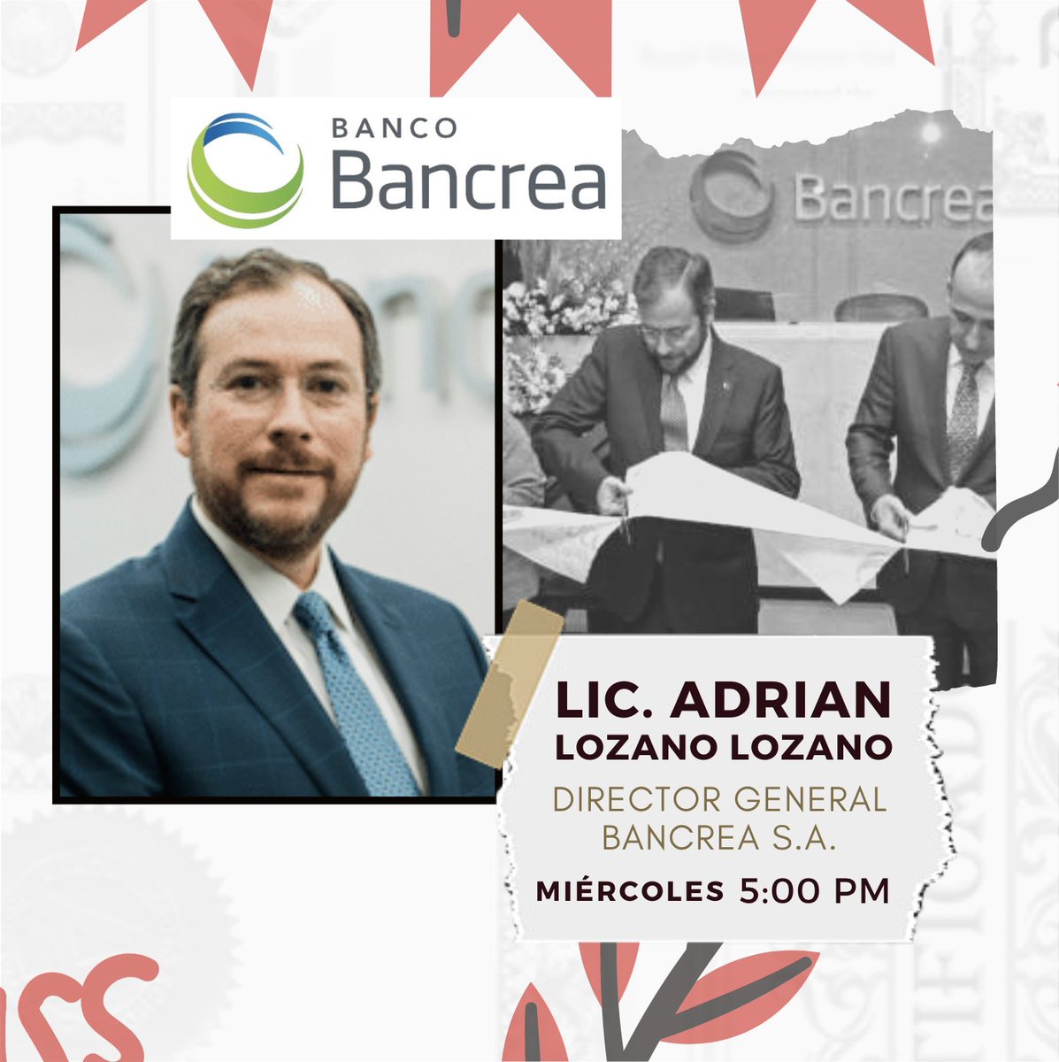 ¡Conoce al Lic. Adrian Lozano Lozano del área de Liderazgo Empresarial! 📌

Director General del Banco Bancrea S.A. Institución de Banca Múltiple.

#saledmty #saledmat