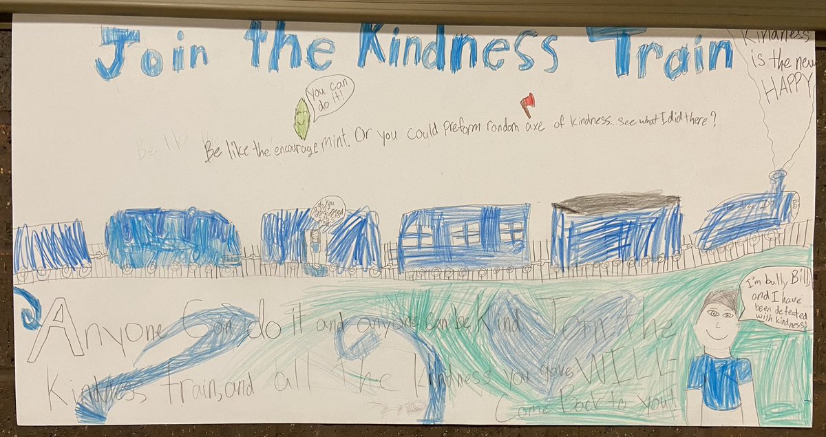 MalissaJuni's tweet photo. Tomorrow is World Kindness Day! Here are some of the great posters GMS students created. #KindnessDay #WeAreGrinnell @TigersGms https://t.co/U9Xml4LkkA
