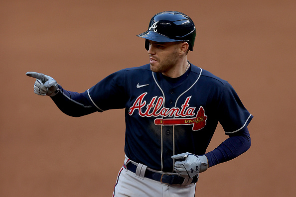 ESPNInsights's tweet photo. Freddie Freeman led the majors with 37 extra-base hits in 2020.

His 1.102 OPS was the highest by a Braves player since Rogers Hornsby in 1928. https://t.co/zcCVsi3u84