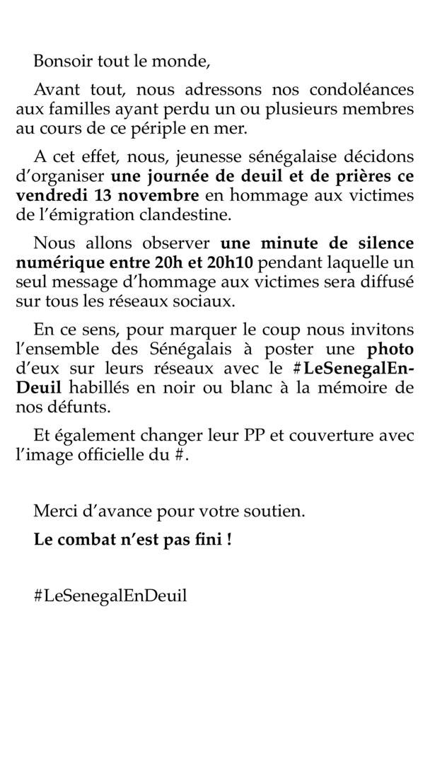 papedemba_d's tweet image. Voici le Programme officiel de ce vendredi 13 novembre sous format texte en version Française, Anglaise et Espagnole. #LeSenegalEnDeuil