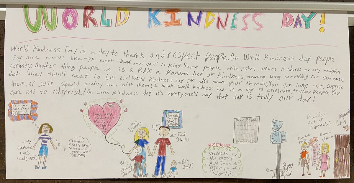 MalissaJuni's tweet photo. World Kindness Day ~ Friday, November 13th. GMS students are promoting kindness! #KindnessDay #WeAreGrinnell @TigersGms https://t.co/KQ9rmXcr0d