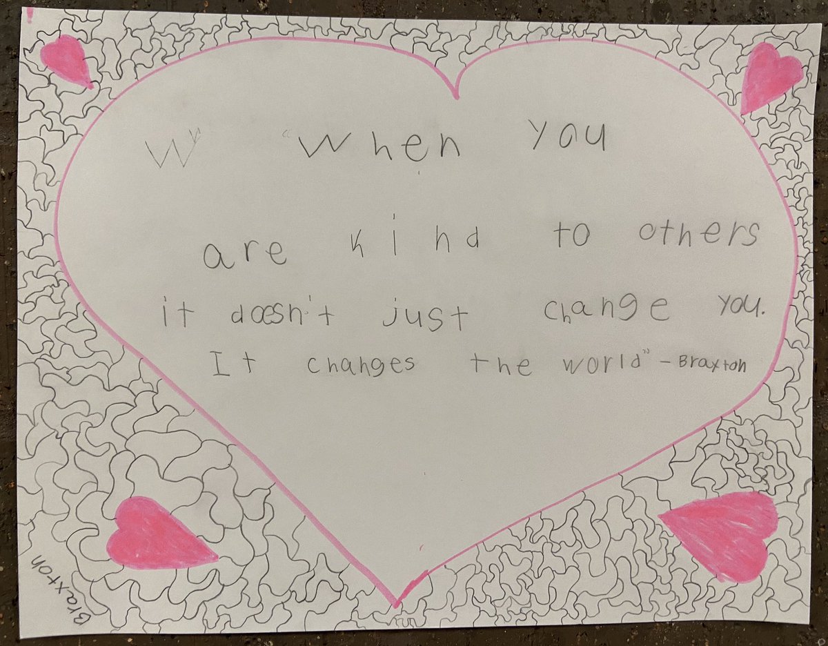 MalissaJuni's tweet photo. World Kindness Day ~ Friday, November 13th. GMS students are promoting kindness! #KindnessDay #WeAreGrinnell @TigersGms https://t.co/KQ9rmXcr0d