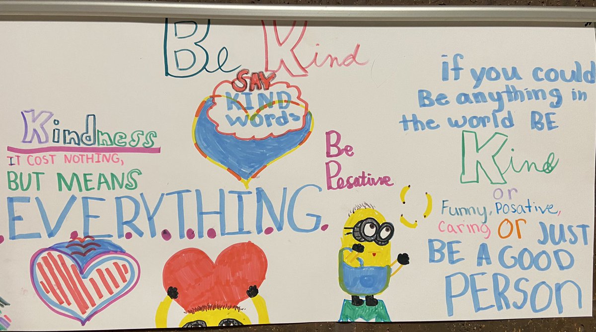 MalissaJuni's tweet photo. World Kindness Day ~ Friday, November 13th. GMS students are promoting kindness! #KindnessDay #WeAreGrinnell @TigersGms https://t.co/KQ9rmXcr0d