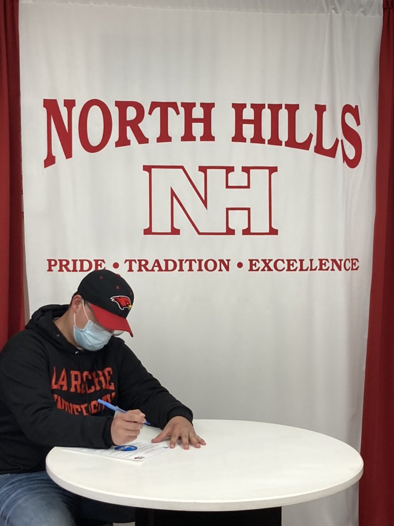 NorthHillsLax's tweet photo. Senior @USobehart  commits to @LaRocheLacrosse. Congratulations Ulrich on taking it to the next level. Keeping your passion local. https://t.co/BmuUNiCnMI