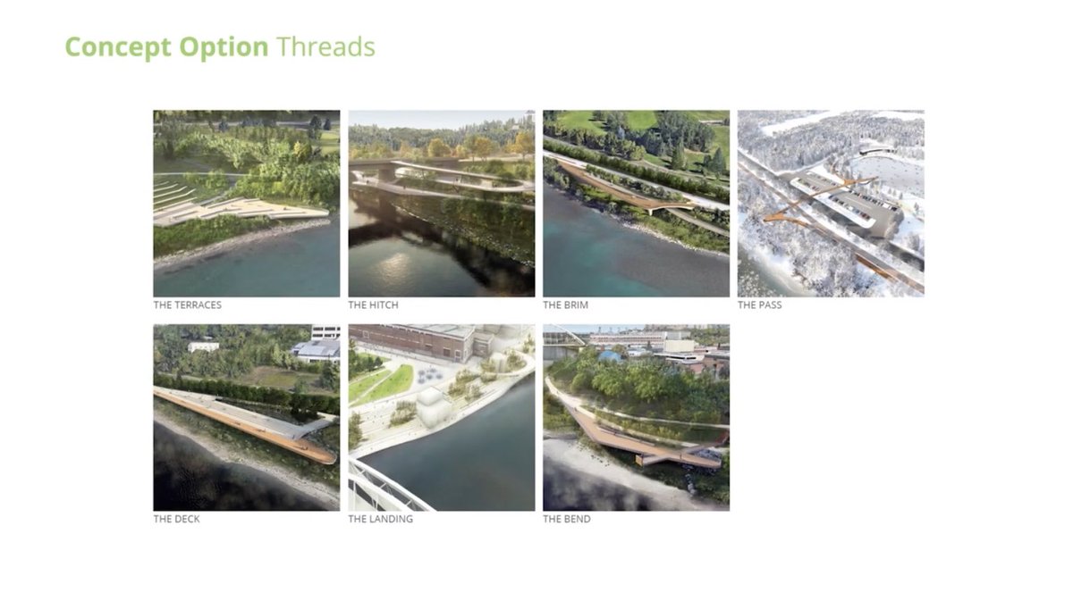 KalenAnderson's tweet photo. Edmonton is planning a big new vision for the central river valley - our gathering and connection space. Watch this video and share what ideas you like best: Gateways or Threads #yegparks #yegdesign #yegplan

Touch the Water Promenade Public Engagement https://t.co/8copEvAwGC https://t.co/7FE4jAnAez