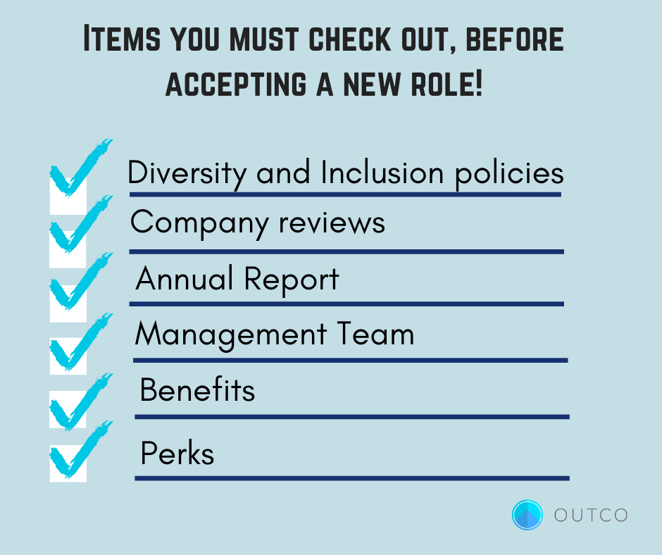 Outco_io's tweet photo. Have you received a job offer? Congratulations! However, your job is not yet done. Look at our checklist before you take on that new role! https://t.co/J1cAFI9zMM
