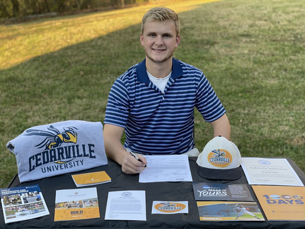 <a href="/CUJacketsBase/">Cedarville University Baseball</a> @CoachManes <a href="/CBC_Blackhawks/">Double Yew Sports</a> <a href="/OakHillsBSB/">Oak Hills Baseball</a> #NationalSigningDay