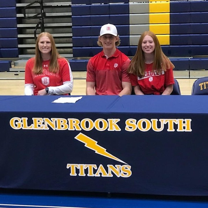 GBS_Baseball's tweet photo. Its officially official. Congratulations to Cole Luckey @ColeLuckey who signed his letter of intent to continue his baseball career as a Bradley Brave! ⚡➡️🔴⚪ #Titan4Life  #CollegeTitans https://t.co/fm21PNtCke