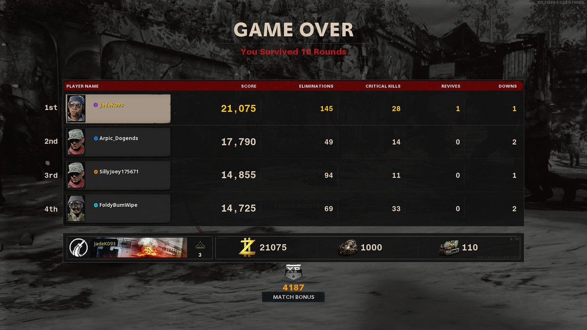 JadeK093's tweet image. I definitely need to work more on my critical hits 😂 #firstgo #round10 #zombies #lovingitsofar #XboxOne #BlackOpsColdWar