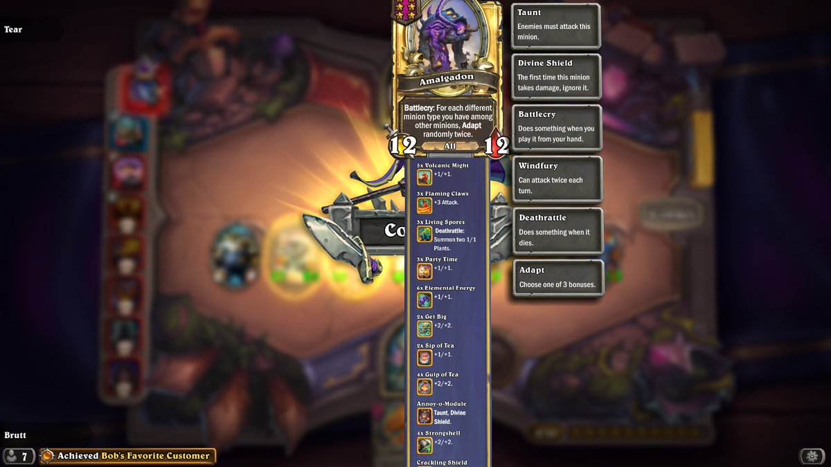 BruttHS's tweet photo. Is it now more unlikely to get poison or what the F is going on with my games? #Hearthstone #battlegrounds https://t.co/whHvGlfSvk