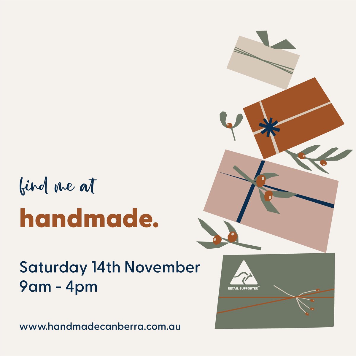 It's on again this weekend. @Handmademarket virtual Christmas market. Plenty of great @AustralianMade gift ideas including from yours truly :-) #handmade #ShopLocal