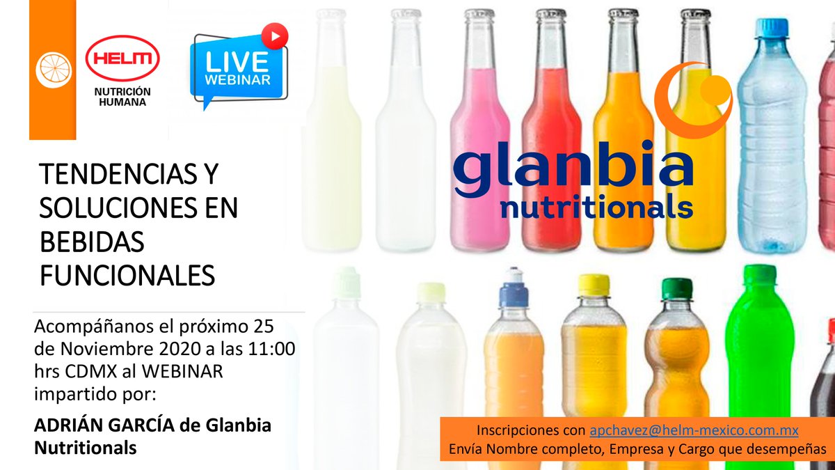 Helm_NHU's tweet photo. ¿Quieres conocer las tendencias en bebidas funcionales? Acompáñanos al webinar:
#BebidasDelFuturo #BebidasFuncionales #BebidasSaludables #Tendencias #Bienestar #Salud #Inmunología #Webinar #HelmDeMéxico #HelmNutriciónHumana #NutriciónHumana https://t.co/yh8Wm63KO1