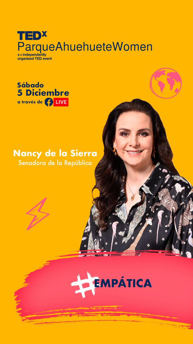 nancydelasa's tweet photo. El papel del Poder Legislativo es fundamental para crear leyes sostenibles, considerando los 17 #ODS de la #Agenda2030 y las dimensiones del desarrollo: #Social, #Económica y #Ambiental. Participaré en #TEDxParqueAhuehueteWomen para hablar al respecto.
¡No te lo puedes perder! https://t.co/EkF7G7DuOT