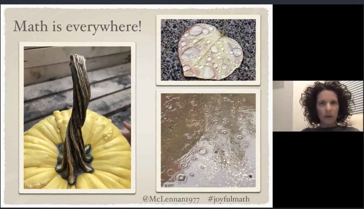 MelissaSeco's tweet image. Thank you @McLennan1977 for an inspiring webinar tonight #Joyfulmath! I loved all the ideas of finding math in the outdoors, through art, etc. It was also great to “see” so many family colleagues @AZTeaches @jnovakowski38 @Kinder_106 @classroom106