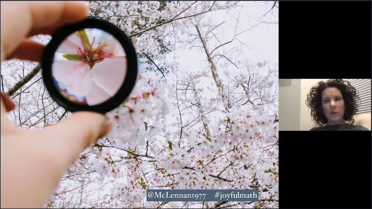 MelissaSeco's tweet image. Thank you @McLennan1977 for an inspiring webinar tonight #Joyfulmath! I loved all the ideas of finding math in the outdoors, through art, etc. It was also great to “see” so many family colleagues @AZTeaches @jnovakowski38 @Kinder_106 @classroom106