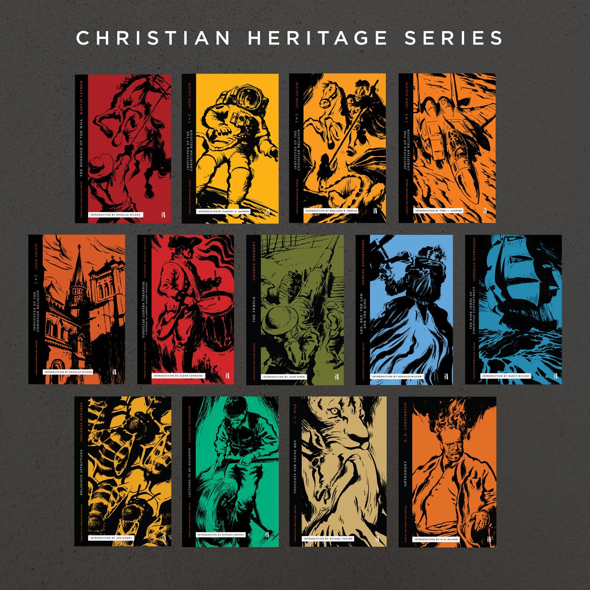 *#NQN TWITTER GIVEAWAY* 

We're giving away ONE COMPLETE SET of our #ChristianHeritage series (so far)! To win you must 1) follow us here on Twitter and 2) Retweet this tweet. Winner announced Saturday (Nov 14th)! Pretty easy! Good luck and Happy November! canonpress.com/christianherit…