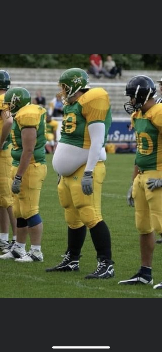 turkeyfanatic1's tweet photo. Bitter sweet day tomorrow. E.J.s #seniornight last time to ever suit up in that green and yellow #proudfather #hardworkethic https://t.co/8REXNzbAyb