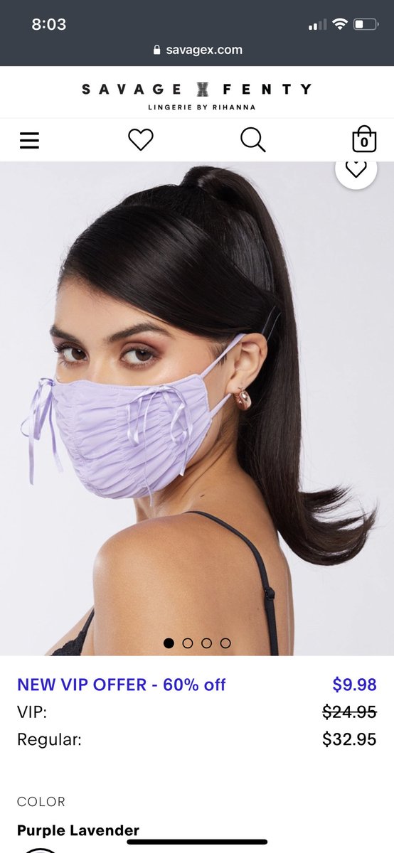 “A mask that looks like the worst bridesmaids dress”