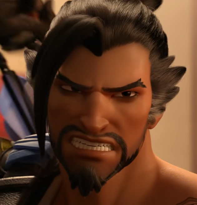 mysteryproff's tweet photo. Hanzo baring his teeth when he fights appreciation post https://t.co/BtRLFpRhX2